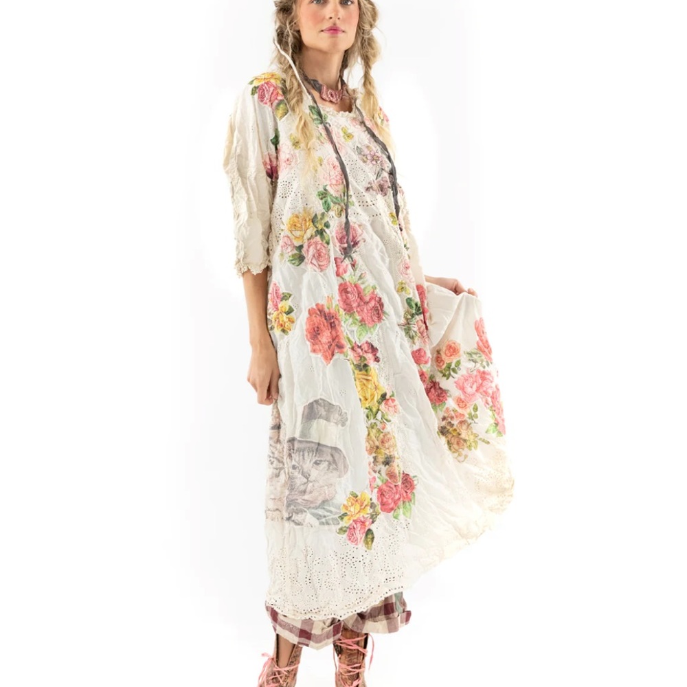 Magnolia Pearl Eyelet Appliqué Coronado Dress